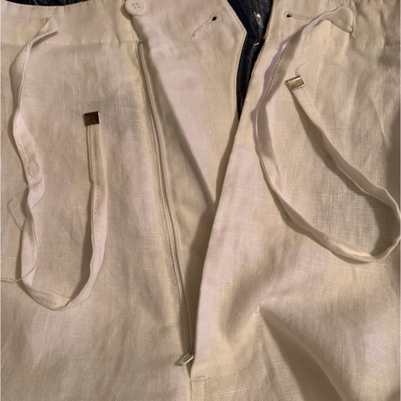 CARGO PANTS,MENS, NWT-INSERCH-COLLEZIONE UOMO, 100% LINEN, Style:P3414, Color WT - Picture 6 of 14